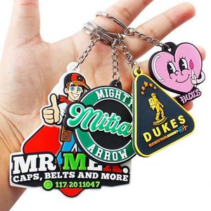 Custom 2D/3D Soft PVC Key Chain Logo Rubber Keychains Ring Silicone Keyring of Promotional Keychain - Product Image 6