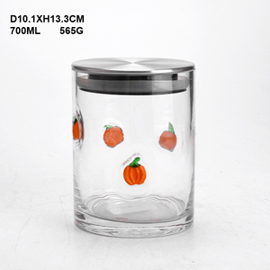 Thiết kế mới lưu trữ <span class=keywords><strong>container</strong></span> lọ thủy tinh và nắp kim loại - Product Image 4