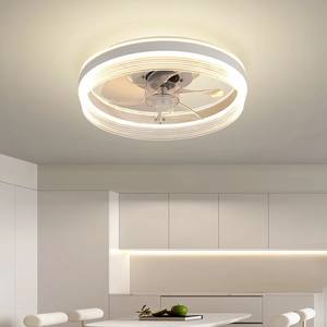 Ventilador de Techo Inteligente con Luz Empotrada, Diseño Metálico Ultrafino, LED de 3 Temperaturas de Color Ajustables, Aspas de 15.8', Control por Aplicación - Product Image 2
