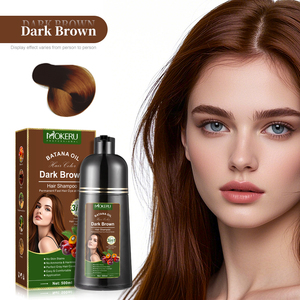 OEM personalizzare a base di erbe 3 in 1 Batana colore olio Shampoo colorante per <span class=keywords><strong>capelli</strong></span> Mokeru Shampoo colore marrone scuro permanente lungo ultimo colorante - Product Image 3