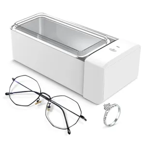 Portable 600ML Ultrasonic Cleaner Electric Powered Ultrasound Contact Lens Washer for Household and Car Vinyl Record Cleaning