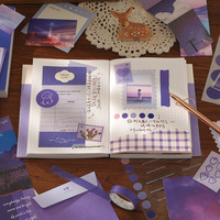 Collection Rétro Chaleur : Coffret Cadeau Journal Minimaliste à Couverture en Papier, Reliure Sans Fil, Journal Artistique Kawaii