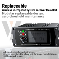 Système de microphone sans fil UHF BT2200, 4 canaux, ensemble de micros portatifs professionnels avec écran LCD pour événements religieux, karaoké, scène