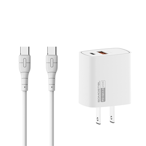 Port USB Somostel <span class=keywords><strong>PD</strong></span> 20W chargeur mural de téléphone portable <span class=keywords><strong>Q</strong></span>.C3.0 charge rapide prise américaine ABS mat chargeurs de voyage adaptateur blanc - Product Image 5