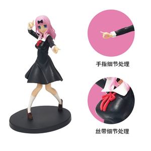 Figurine de 17,5 cm Kaguya-sama Love Is War Fujiwara Chika Shinomiya Kaguya Figurines d'action de dessin animé en PVC Jouets de figurines d'anime - Product Image 2