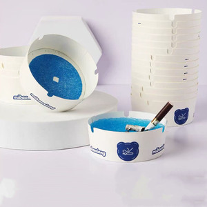 Cenicero Redondo de Papel Recubierto Desechable, Reciclable y Ecológico, Nuevo Producto 2025 - Product Image 1