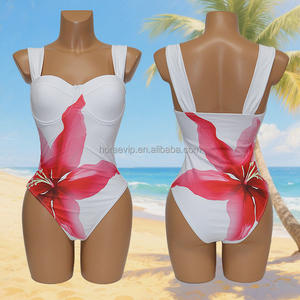 S724 New Design Modest Swimwear One Piece Women Swimsuit with Cover up <strong>Dress</strong> - Product Image 3