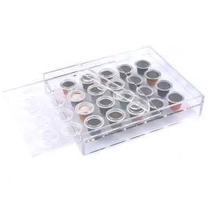 Tabla de Llenado Manual para Cápsulas de Café, 20 Orificios, Herramienta de Bandeja de Acrílico Transparente para Llenar Cápsulas Vacías de <span class=keywords><strong>Nespresso</strong></span> - Product Image 4