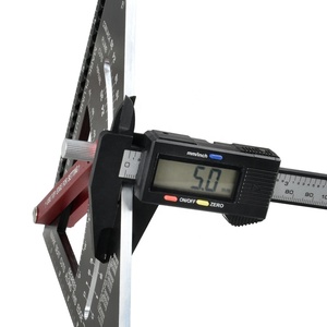 Regla triangular ajustable de aleación de aluminio, 7 pulgadas, para carpintería, cuadrados de velocidad de triángulos - Product Image 3