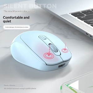 Multicolor <b>Rechargeable</b> <b>Wireless</b> <b>Mouse</b>, 2.4G Dual Mode Silent Office Gift <b>Mouse</b> - Product Image 4