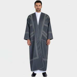 Warme Hochwertige Herren Winter Arabische Abaya Casual Bisht Pelzmantel Farwa für Gebetsnutzung für Erwachsene Islamische Kleidung - Product Image 6
