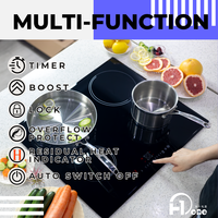 ODM OEM 7600W Cuisinière à induction intégrée à 4 brûleurs Cuisine à arrêt automatique
