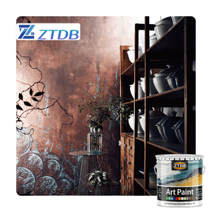 Muestra Gratuita de Pintura Decorativa para Paredes Interiores Resistente al Óxido, Revestimiento Líquido Acrílico con <span class=keywords><strong>Efecto</strong></span> <span class=keywords><strong>Cobre</strong></span>, Aplicación con Espátula - Product Image 1
