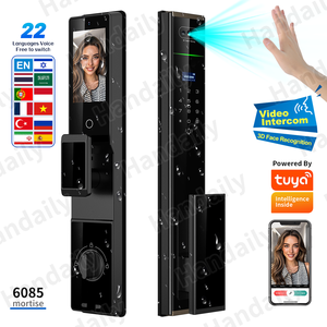 Không thấm nước an ninh wifi máy ảnh tuya vân tay kỹ thuật số fechadadas inteligentes nhà tự động thông minh khóa cửa 6085 Lỗ mộng - Product Image 1