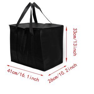 Custom Reusable Non Woven Soft Shopping Grocery Picnic Insulated Tote Food Delivery Thermal Insulation Cooler Bag for Food - Product Image 2