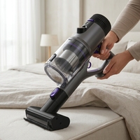 Aspirateur Balai Sans Fil Cyclonique OEM ODM 35KPA 600W, Sans Sac, Batterie Lithium-Ion, HEPA, Pour Maison et Voiture