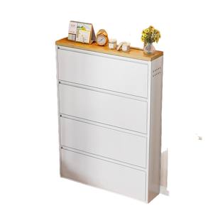 <span class=keywords><strong>Zapatero</strong></span> Moderno Ultrafino de Acero con Tapa Abatible para la <span class=keywords><strong>Entrada</strong></span> del Salón, <span class=keywords><strong>Zapatero</strong></span> de Gran Capacidad Resistente al Polvo e Impermeable - Product Image 6