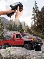 Coche RC de Alta Velocidad a Escala 1/12, 4WD Todoterreno, Coche RC de Simulación para Niños, Land Cruiser Todoterreno, Frecuencia de 2.4 GHz, Material Metálico