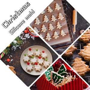 Moule en silicone <span class=keywords><strong>Konbo</strong></span> Green 140 cavités antiadhésif en forme de mini sapin de Noël, écologique, compatible lave-vaisselle, pour chocolat, fondant, bonbons, biscuits - Product Image 4