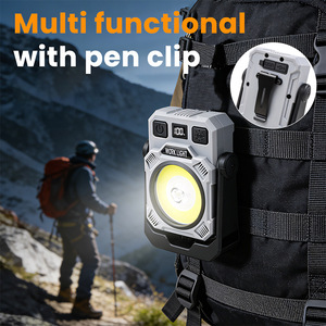 Lampada da <span class=keywords><strong>Lavoro</strong></span> LED Multifunzione con Gancio, Magnete, Clip per Penna e Supporto per Treppiede, Rotazione a 360°, Luce per Campeggio e Attività all'Aperto, Power Bank - Product Image 2