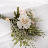 Buket Bunga Peony Hanny, Bunga Artifisial Lintas Negara, Desain Dekoratif untuk Pernikahan, Dekorasi Dinding Rumah, Perlengkapan Fotografi Luar Ruangan