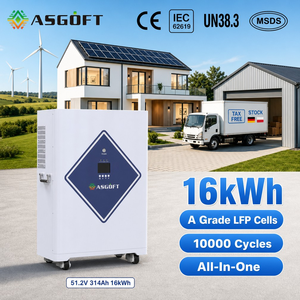 แบตเตอรี่ Powergo 48v 51.2v 314ah 280ah 628Ah แรงดันต่ำ 32kWh 16kwh Lifepo4 Lfp - Product Image 1