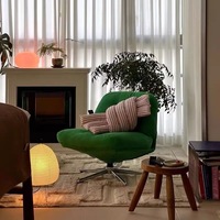 Modern stil tek eğlence sandalye dönebilir Metal oturma odası balkon paneli ahşap In-Stock Internet ünlüler mobilya