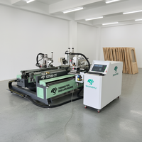 Machine de perçage de trous de serrures et de fentes de charnières pour portes en bois, CNC intelligente et robuste, haute efficacité, pour la fabrication de portes