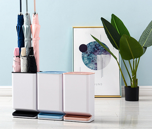 HJH548 Soporte para 6 Paraguas Pequeños, Soporte de Entrada Independiente para Bastones y Bastones de Caminar con Bandeja Recolectora - Product Image 4