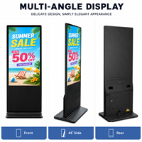 Pantalla Digital Interactiva Vertical para Interiores, Kiosco LCD con Soporte de Piso, Pantallas Táctiles Totem con SDK para Publicidad