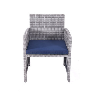 Modern Outdoor Garden Furniture Set Patio Set Wicker 4 Pieces Rattan Chair <strong>Coffee</strong> <strong>Table</strong> Set - Product Image 4