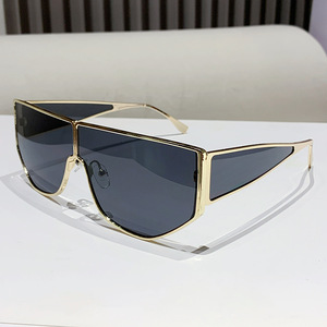 <span class=keywords><strong>Occhiali</strong></span> da Sole Geometrici Quadrati Punk per Donna 2026, Marca di Lusso, Montatura in Metallo Monoblocco Antivento, <span class=keywords><strong>Occhiali</strong></span> da Sole Stile Pilota per Signore - Product Image 4