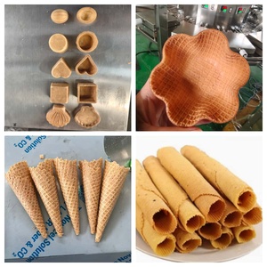 Electric Crispy Egg Roll <b>Machine</b> Double Head Ice Cream Cone Maker Commercial Egg <b>Biscuit</b> Waffle <b>Making</b> - Product Image 3