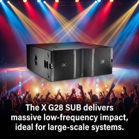 X G28 SUB Subwoofer professionnel double de 18 pouces haute puissance pour système de sonorisation de concert et de tournée