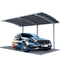 Abri de voiture double en aluminium et polycarbonate, résistant aux vents de typhoon, avec structure renforcée et toit anti-grêle pour parking de villa
