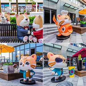 D001 Panchina Scultura Artistica Personalizzata in FRP a Forma di <span class=keywords><strong>Panda</strong></span>, Statua Realistica di Animale per Area Gioco, Decorazione per Parchi, Centri Commerciali, Piazze Pubbliche - Product Image 2