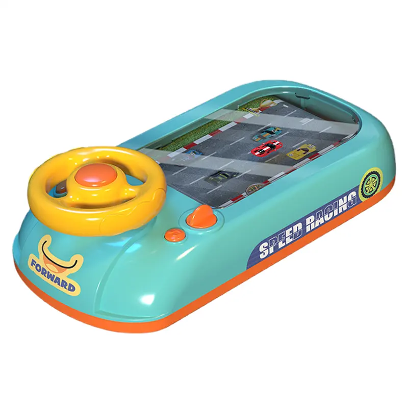 HY Toys volante para niños simulación de conducción juguete rompecabezas máquina de juego deskp evitar coche de carreras