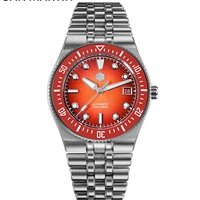 San Martin – montre de plongée sportive pour hommes, Miyota 9015, cadran en émail en acier inoxydable, luxe, automatique, mécanique, étanche à 200m, SN0148-GB