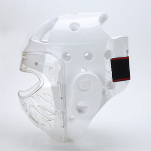 <span class=keywords><strong>Casque</strong></span> de karaté blanc style WKF avec visière - Product Image 2