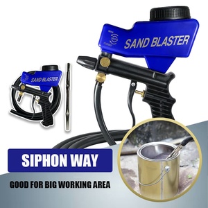 Pistolet à sabler pneumatique Lematec AS118-2C 600cc 150 PSI, alimentation par gravité, buse en céramique, corps en ABS - Product Image 3