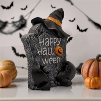 Figurines en résine de citrouille squelette et pierre tombale pour Halloween, décorations de table pour la maison, vente en gros