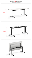 Table Pliante Portable Modèle Hot Sale – Bureau Mobile pour Salle de Classe, Bureau, Salle de Formation