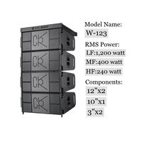 Système de haut-parleurs Line Array 12 ''à trois voies et studio étanche pour événements extérieurs sur scène