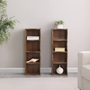 Libreria ultra sottile regolabile a 8 livelli con design a bordo ondulato per soggiorno o camera da letto - Product Image 4