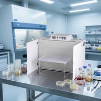 Hotte à flux laminaire UV pour mycologie avec lampe UV, filtre H13 et table de travail amovible
