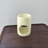 Diffuseur d'arômes en céramique cylindrique mat ou brillant personnalisé pour bougies chauffe-plat et huiles essentielles