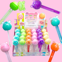 Bear Candy krim bibir 2-in-1 untuk wanita, pelembap buah organik lucu pelembap lipstik tahan air tembus udara