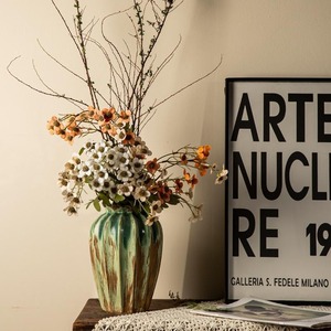Vase en céramique de style <span class=keywords><strong>peinture</strong></span> à l'huile en forme de citrouille, décoration moderne pour la maison et l'hôtel, cadeau pour une nouvelle maison - Product Image 2