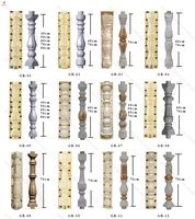 Moule en plastique pour balustre de clôture en béton préfabriqué de Chine, hauteur 50, 60, 70 cm, pour clôture de maison en béton préfabriqué, garde-corps