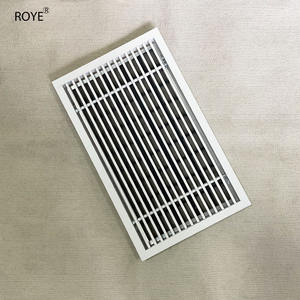 Grille d'aération <span class=keywords><strong>de</strong></span> plafond intégrée à retour d'air réglable en aluminium carré personnalisée, <span class=keywords><strong>volet</strong></span> d'air frais pour climatisation - Product Image 1